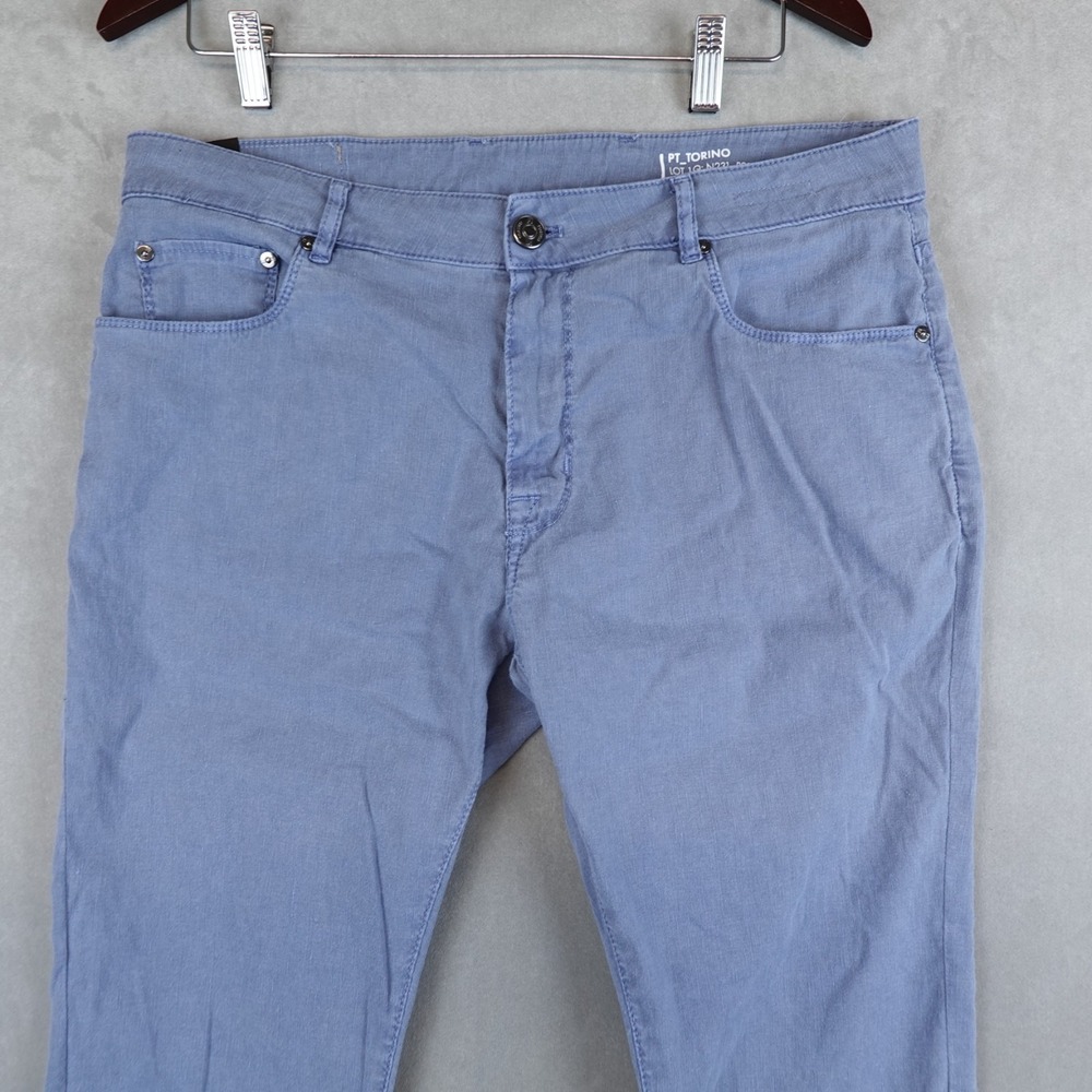 Pt Torinos Jeans Mens 36x28 Jazz Luxury Blue Pants - Picture 2 of 11